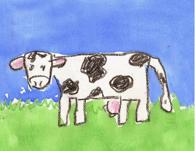 650x502 Draw A Cow Art Projects For Kids - Cow Drawing Art