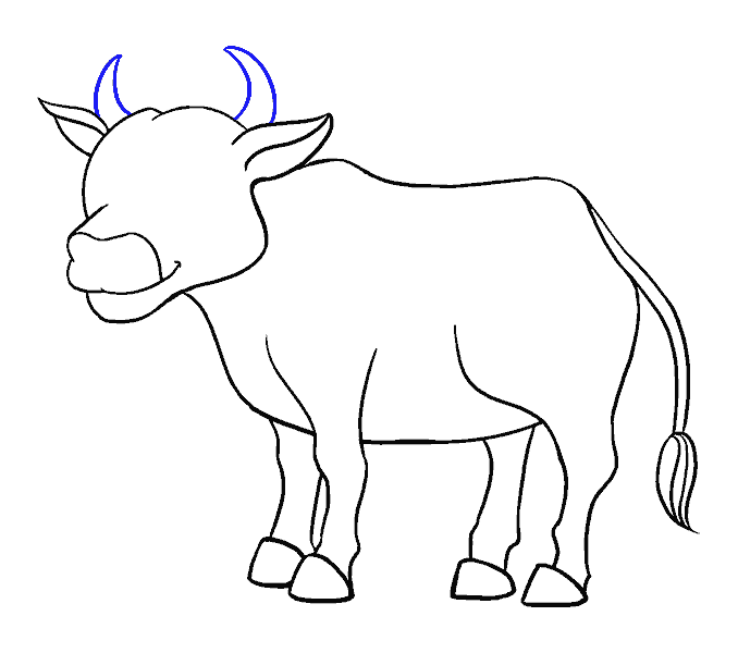 678x600 How To Draw A Cartoon Cow In A Few Easy Steps Easy Drawing Guides - Cow Drawing Images