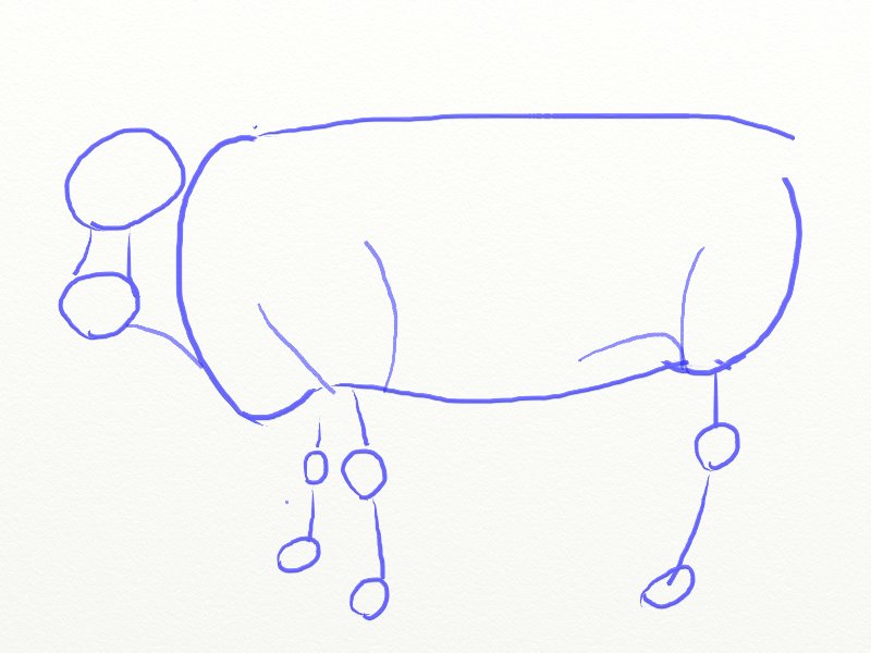 800x600 How To Draw A Cow - Cow Drawing Images