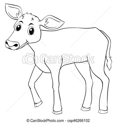 448x470 Huge Collection Of 'cow Drawing Outline' Download More Than - Cow Drawing Outline