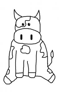 189x302 How To Draw How To Draw A Cute Cartoon Cow - Cow Drawing Pictures