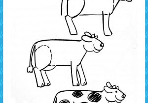 300x210 cow drawing for kid cow - Cow Easy Drawing