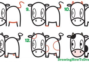 300x210 Easy Drawing Cow - Cow Easy Drawing