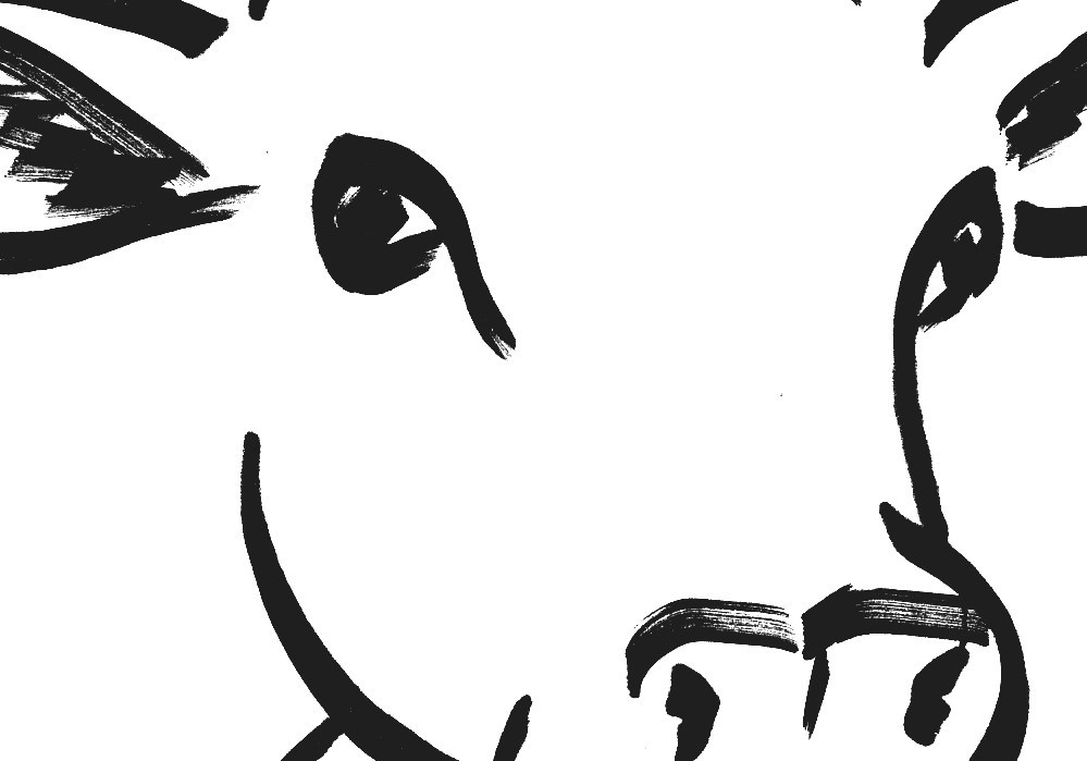 999x699 Cattle - Cow Easy Drawing