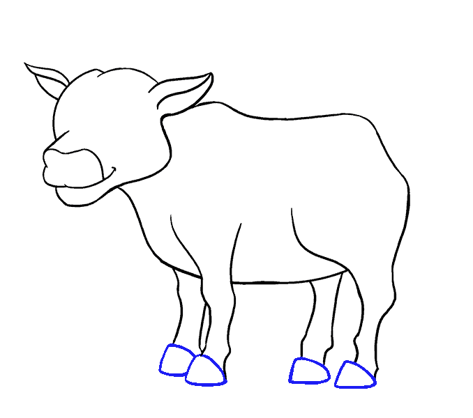 678x600 How To Draw A Cartoon Cow In A Few Easy Steps Easy Drawing Guides - Cow Images Drawing