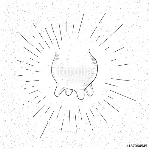 500x500 Hand Drawn Symbol Of Cow Udder - Cow Udder Drawing