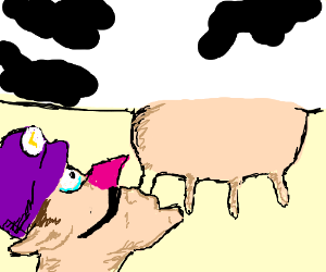 300x250 Waluigi On Cow Udder Drawing - Cow Udder Drawing
