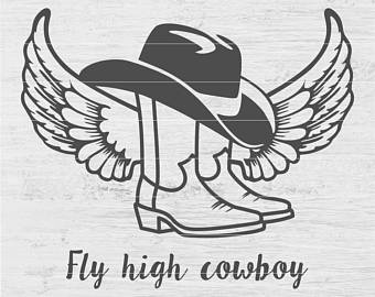 340x270 Cowboy Boots Etsy - Cowboy Boots And Hat Drawing