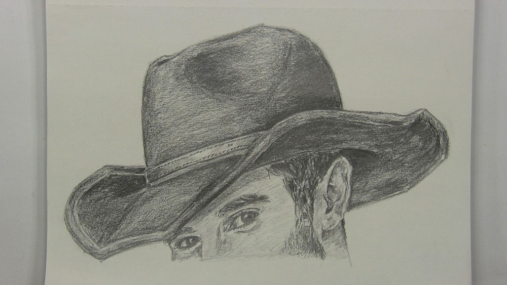 1000x563 How To Draw A Cowboy Hat Let's Draw People - Cowboy Drawing
