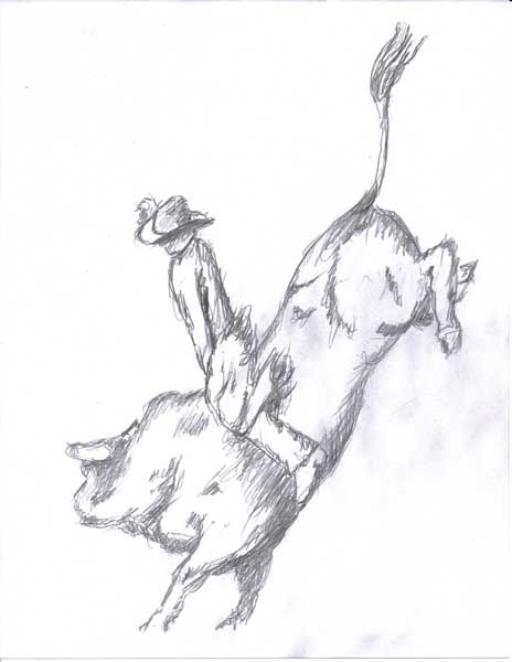 464x600 Cowboy Ideas For Painting In Rodeo - Cowboy Drawing Easy