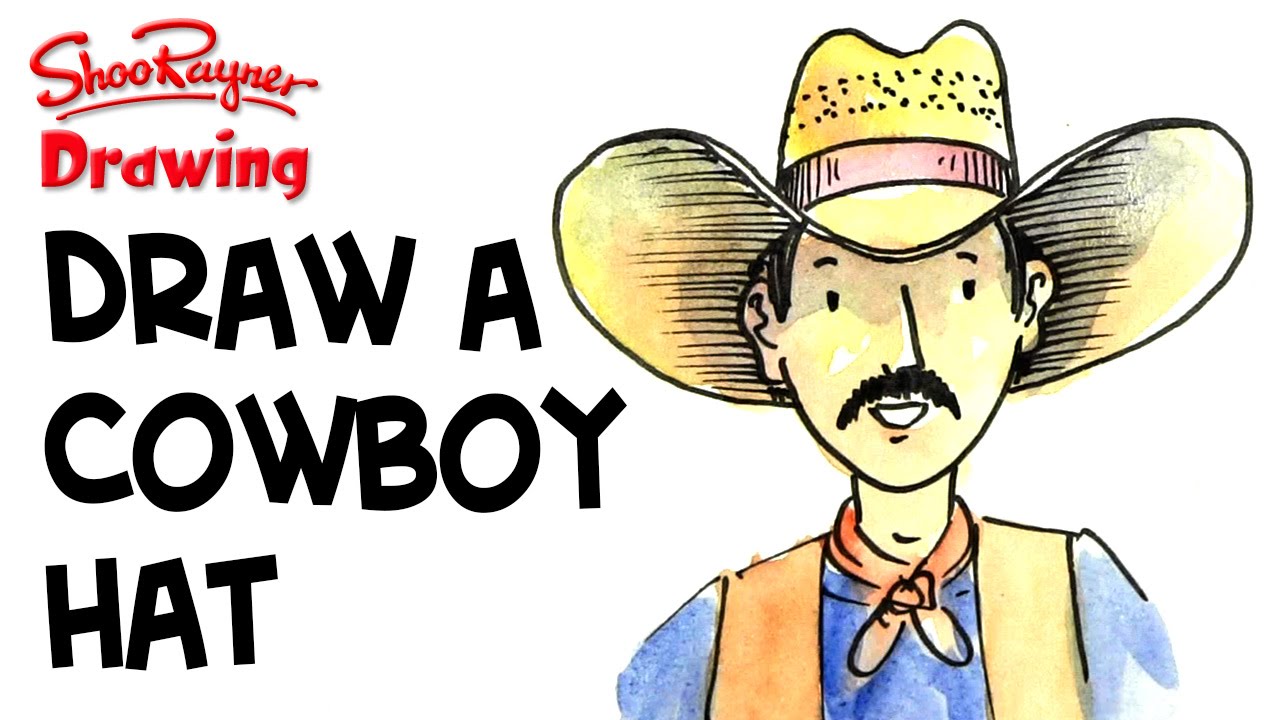 1280x720 How To Draw A Cowboy Hat - Cowboy Drawing Easy