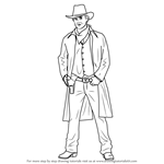150x150 Learn How To Draw A Cowboy - Cowboy Drawing Easy