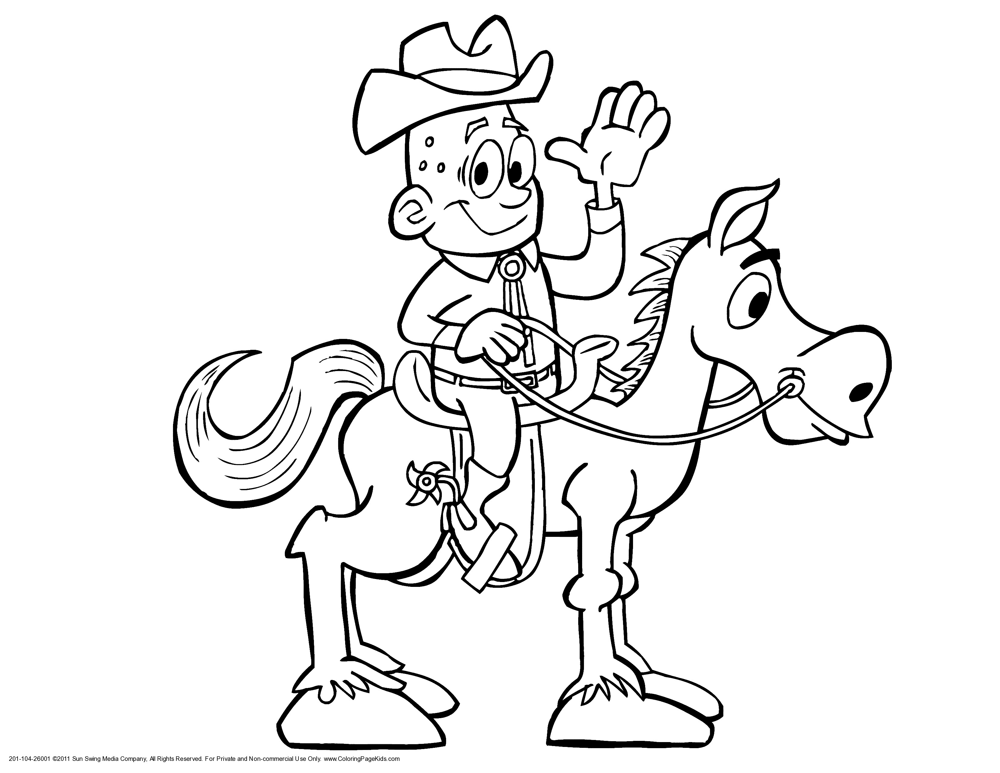 3300x2550 cowboy drawing for kids and cowboy coloring pages printable new - Cowboy Drawing For Kids