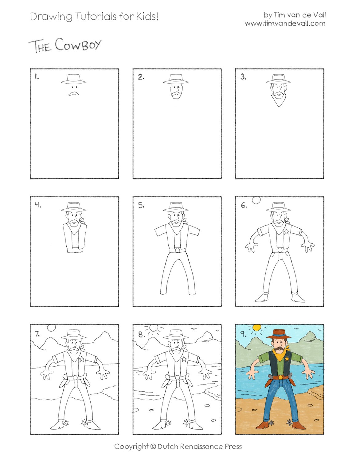 1159x1500 cowboy drawing tutorial draw a cowboy drawing tutorials for kids - Cowboy Drawing For Kids