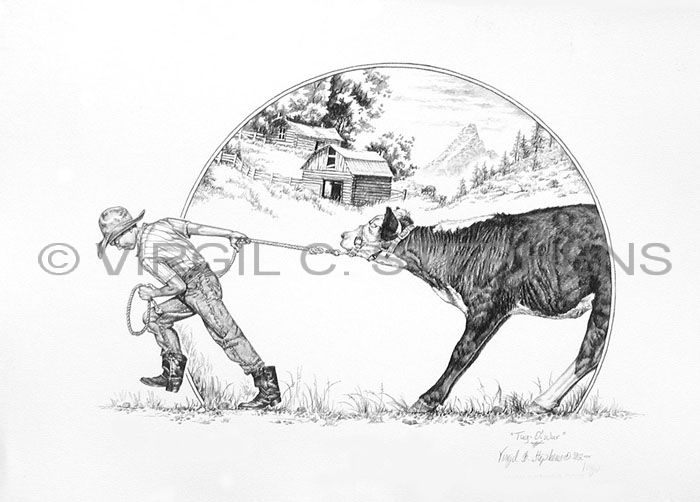 700x502 Western Pencil Drawings Of Cowgirls, Cowboys, Western Artwork - Cowboy Drawing For Kids