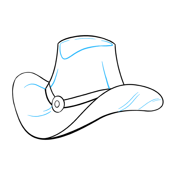 680x678 How To Draw A Cowboy Hat - Cowboy Hat Drawing