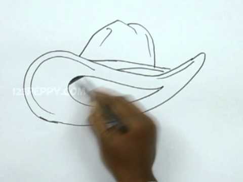 480x360 How To Draw A Cowboy Hat - Cowboy Hat Drawing