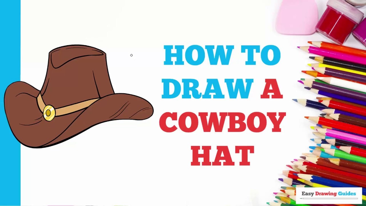 1280x720 How To Draw A Cowboy Hat - Cowboy Hat Drawing Tutorial
