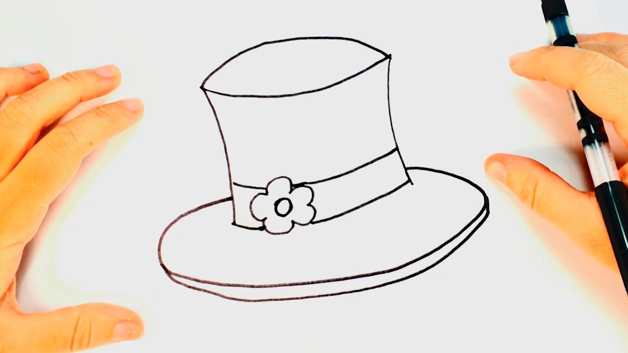 1280x720 How To Draw A Hat Hat Drawing Lesson Step - Cowboy Hat Drawing Tutorial