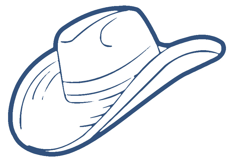 806x565 Cowboy Hat Clipart Clip Art - Cowboy Hat Line Drawing