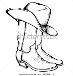 236x246 Gallery Cowboy Boots And Hat Drawings - Cowboy Hat Line Drawing