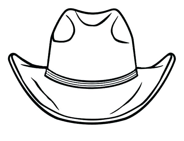 Cowboy Hat Line Drawing at PaintingValley.com | Explore collection of
