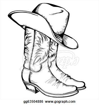 Cowboy Line Drawing at PaintingValley.com | Explore collection of ...