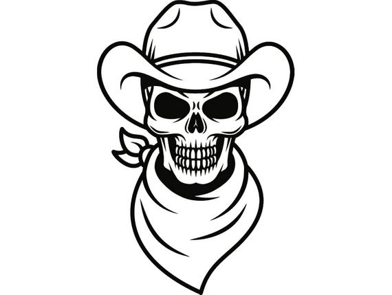 Cowboy Skull Drawing At Paintingvalley Com Explore Collection Of