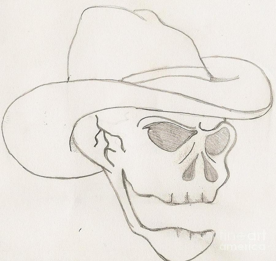 900x849 Cowboy Skull Drawing - Cowboy Skull Drawing
