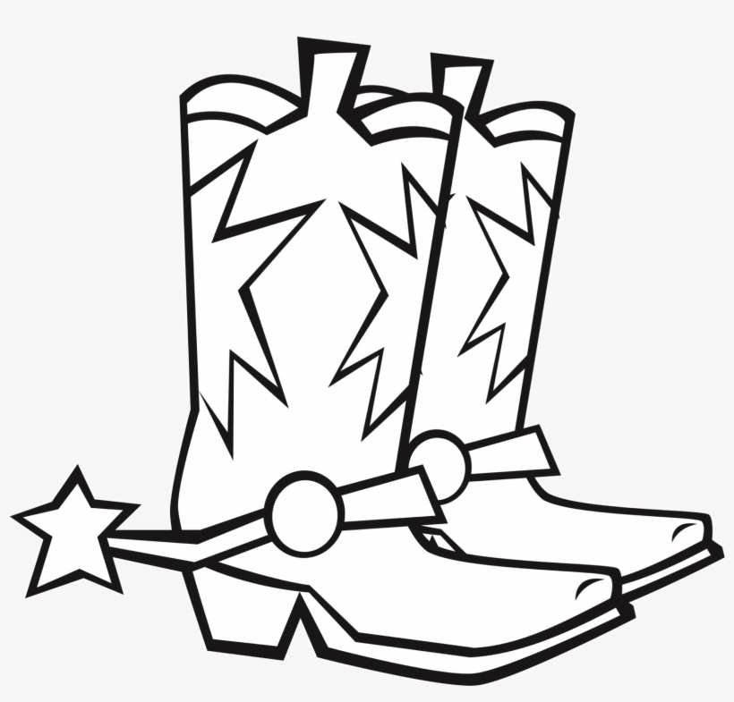 820x785 cowboy boots and spurs - Cowboy Spurs Drawing