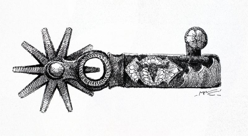 800x441 cowboy spurs texas cowboy art - Cowboy Spurs Drawing