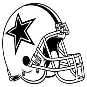 300x300 Dallas Cowboys Helmet Team Vinyl Logo Sports Free Shipping - Cowboys Helmet Drawing