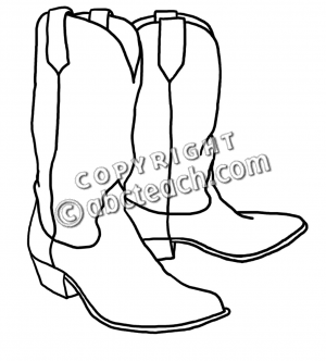 300x332 Cowgirl Boot Clipart - Cowgirl Boots Drawing