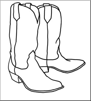 Cowgirl Boots Drawing at PaintingValley.com | Explore collection of