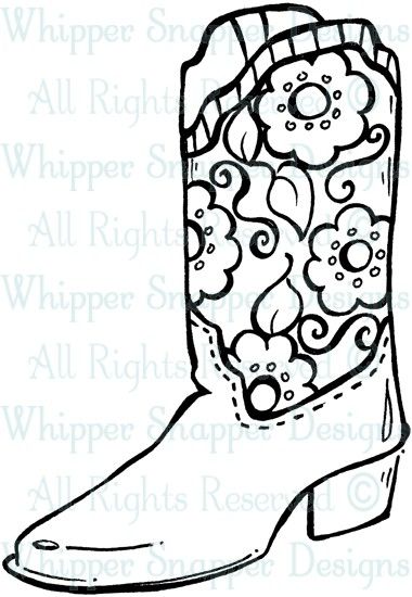 380x550 simple cowboy boot drawings cowgirl boot - Cowgirl Boots Drawing