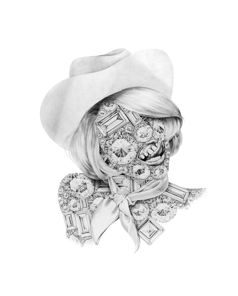 770x960 Cowgirl Drawing - Cowgirl Drawing