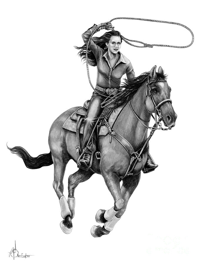 683x900 Cowgirl Drawing Free Download - Cowgirl Drawing