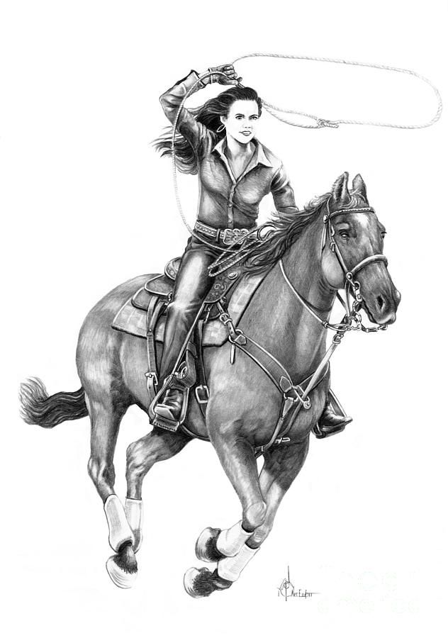 632x900 Cowgirl Drawing Country Drawings, Horse Drawings, Horse Sketch - Cowgirl Drawing