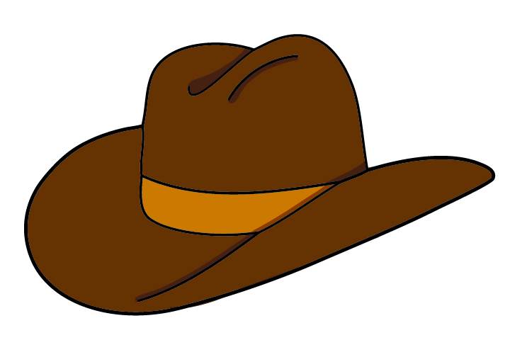720x504 Drawing Cowboy Hat Png Group With Items - Cowgirl Hat Drawing