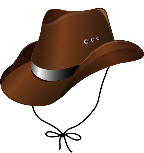564x599 Fancy Cowboy Hat Vector Transparent Library - Cowgirl Hat Drawing