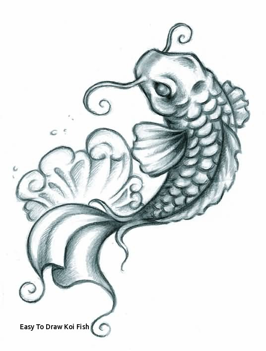 536x709 Easy To Draw Koi Fish Beautiful Fish Drawing - Coy Fish Drawing