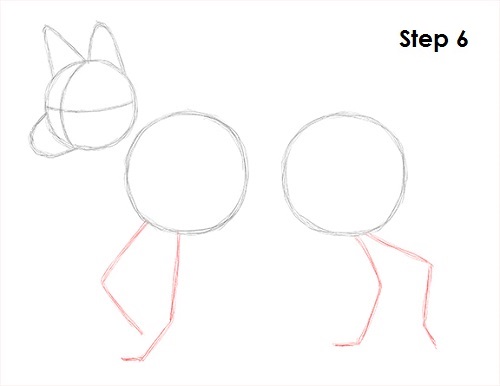 500x386 how to draw a coyote - Coyote Cartoon Drawing