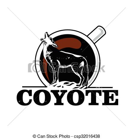 450x470 Coyote Howling - Coyote Howling Drawing