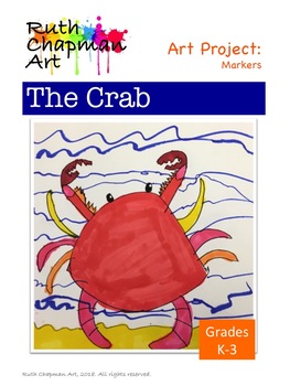 263x350 Crab Drawing In Markers Art Lesson For Grades K - Crab Drawing