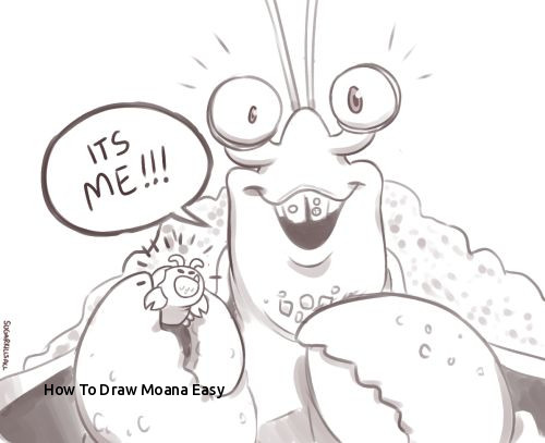 500x407 How To Draw Moana Easy Best Moana Images - Crab Drawing Easy