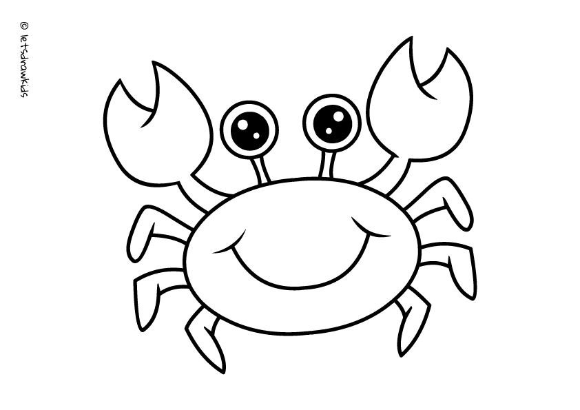 6800 Top Coloring Pages Of Cartoon Crab  Images