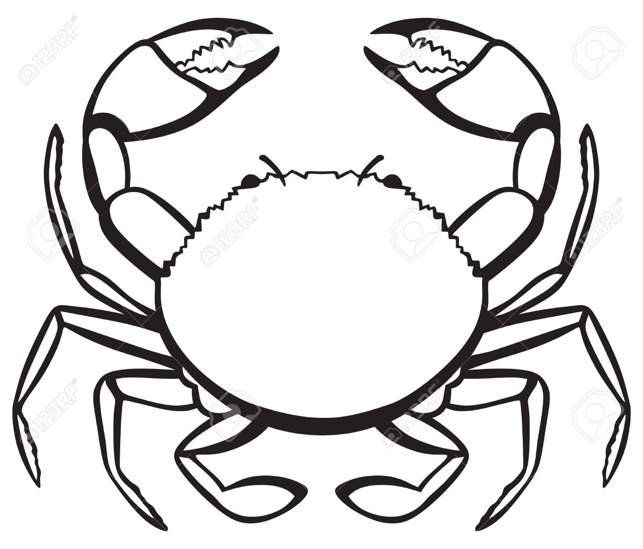 1300x1110 Crab Drawing Free Download - Crab Drawing Images