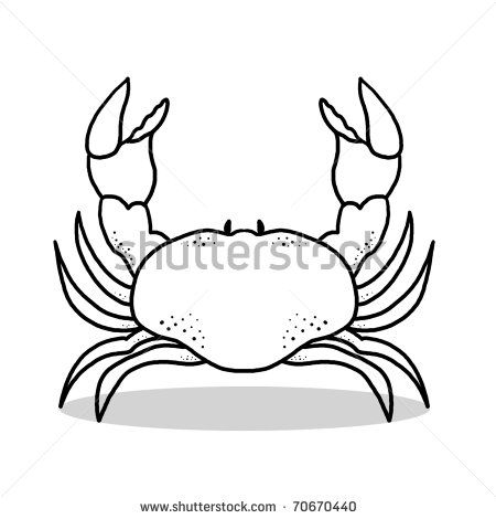 450x470 crab illustration outline drawing of a crab tattoos - Crab Line Drawing