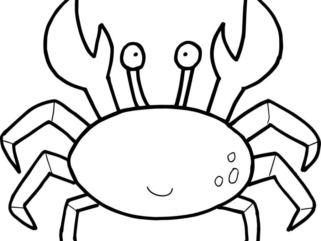 Crab Outline Drawing at PaintingValley.com  Explore collection of Crab