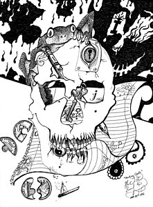 221x300 Cracked Skull Drawings Pixels - Cracked Skull Drawing